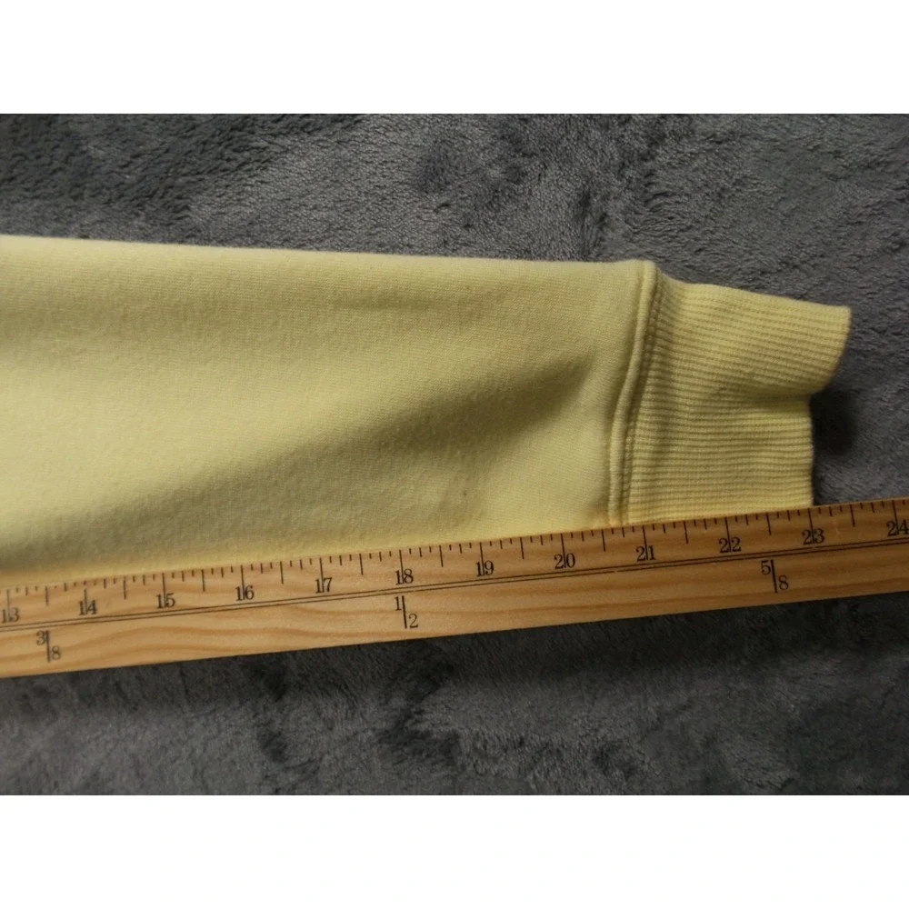 Nike Sweatshirt Womens Size M (8-10) Yellow Full Zip Hooded Pockets‎ Y2K Tag